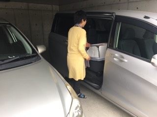 車内へマイカゴ